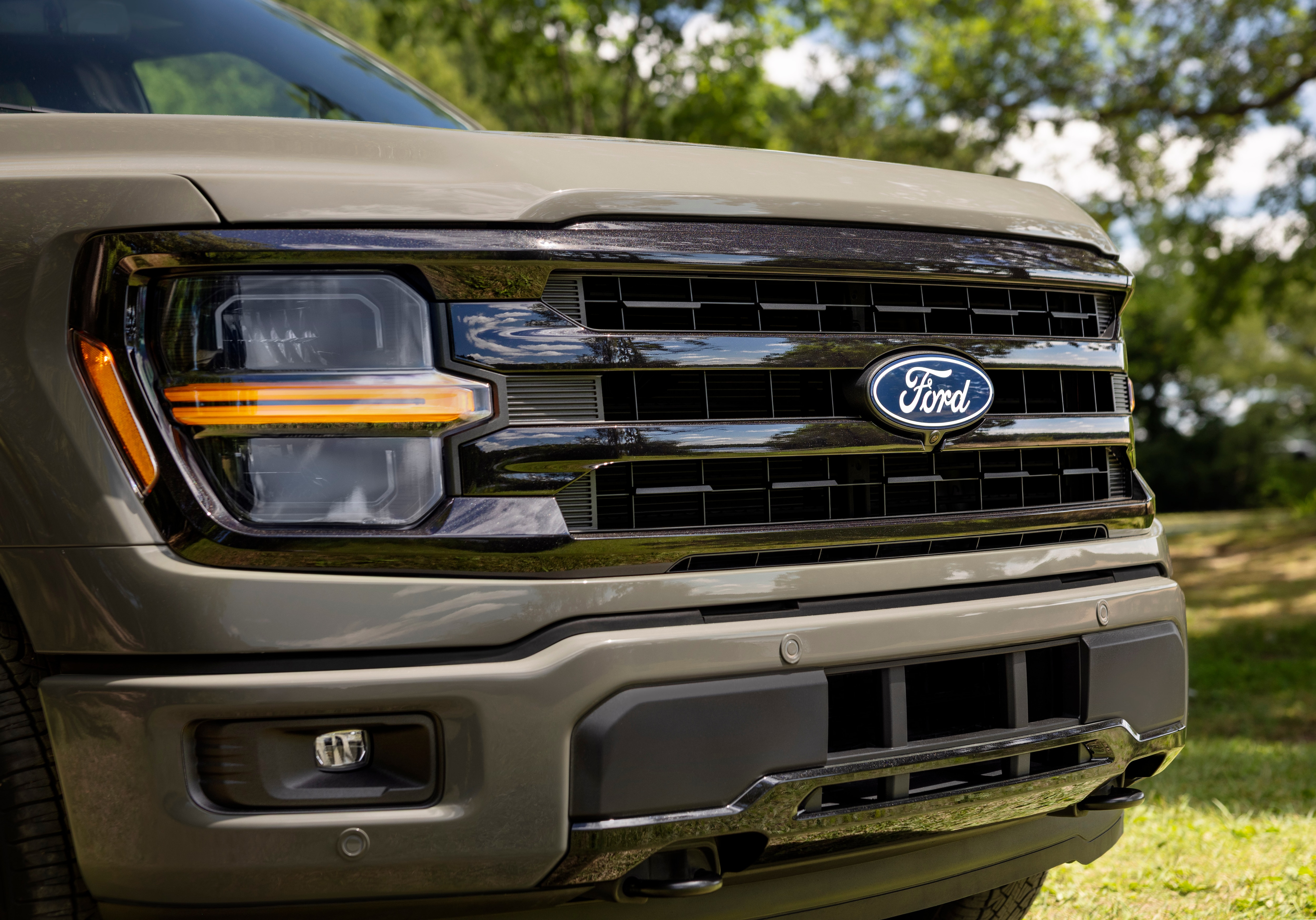 The 2027 Ford F-150 Truck lineup has exterior refinements for an enhanced, tougher look, new BlueCruise hands-free highway driving with towing technology, an updated powertrain lineup, and more accessible off-road offerings.