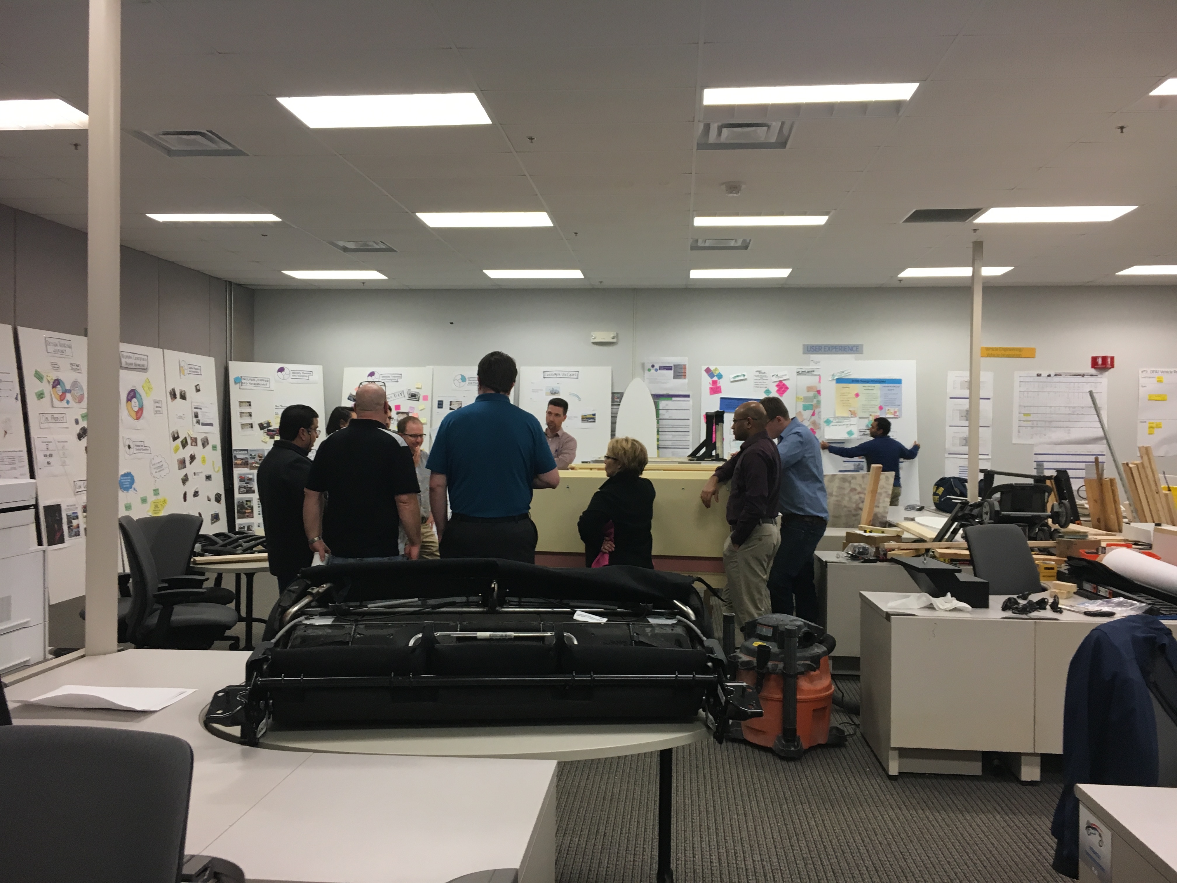 A major part of the approach was housing the entire team — people from design, engineering, electrical, manufacturing, marketing, purchasing, and other functions — in a large windowless room at Ford’s Product Development Center in Dearborn.