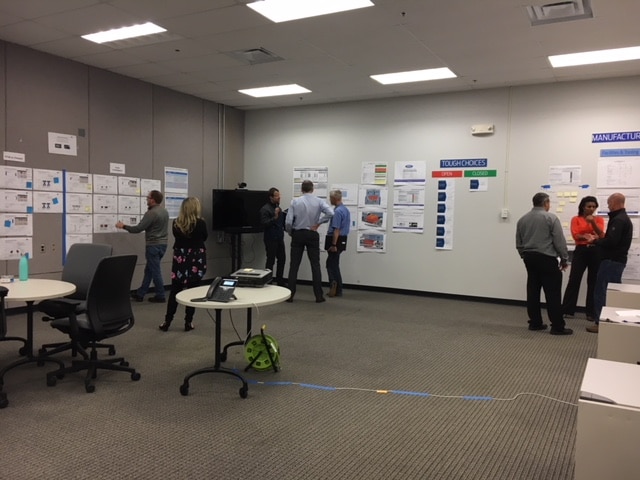 A major part of the approach was housing the entire team — people from design, engineering, electrical, manufacturing, marketing, purchasing, and other functions — in a large windowless room at Ford’s Product Development Center in Dearborn.