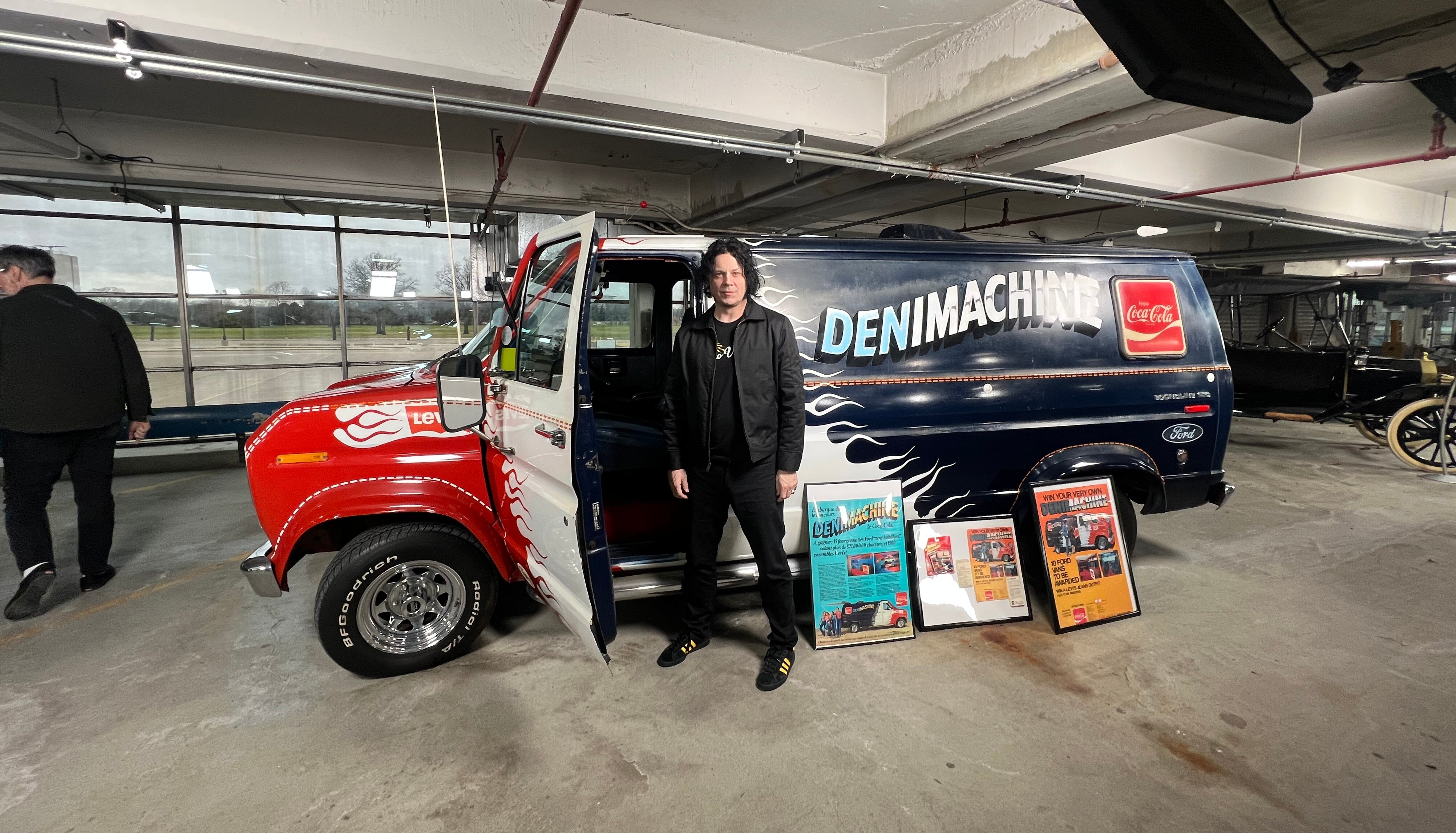Jack White's band enjoyed all the vehicles in the fleet and posted some images on their social channels, but they paid special attention to the Denimachine.