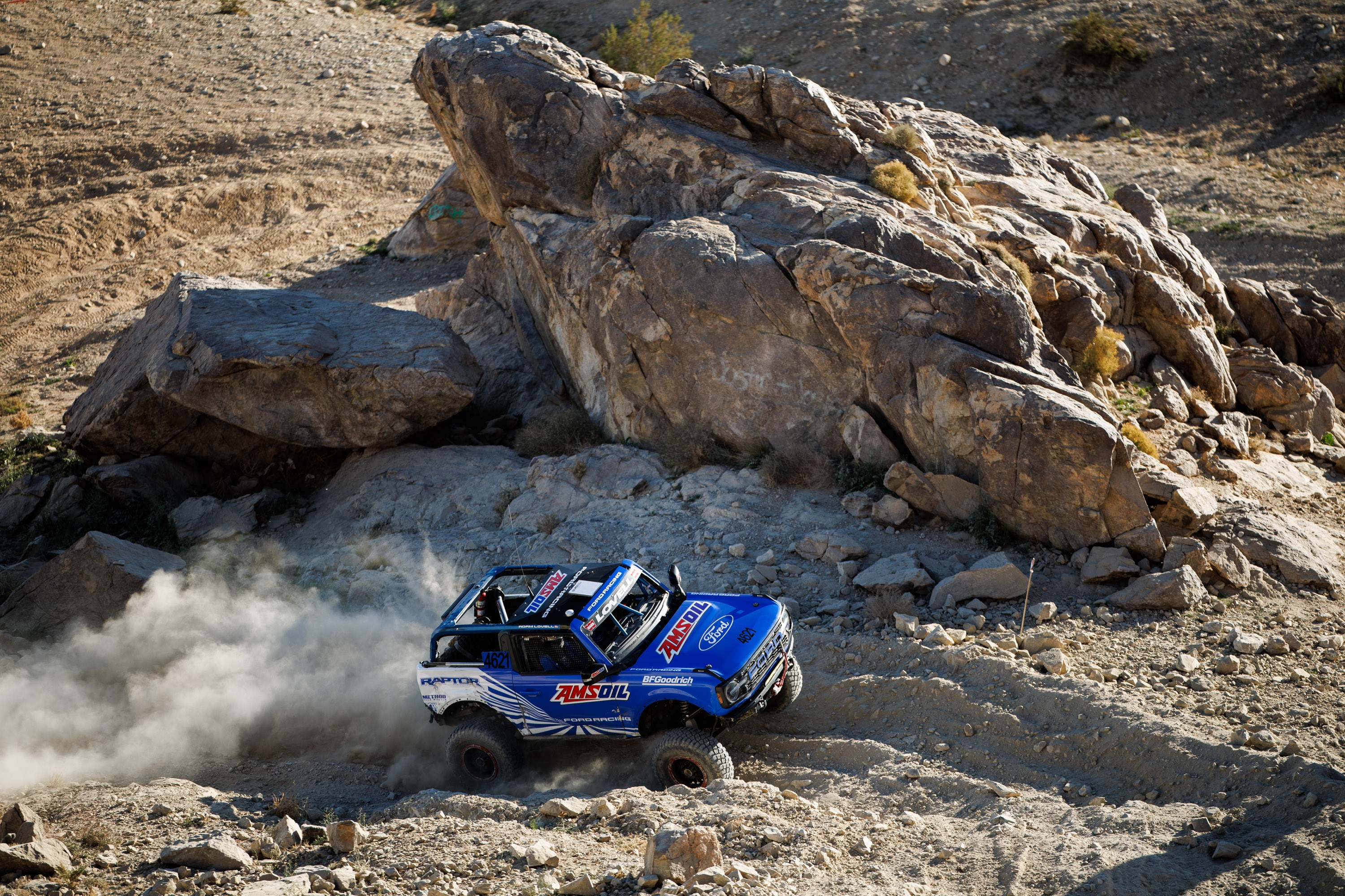 Ford Racing debuts the Bronco Raptor 4600 that will compete in the Ultra4 stock-based vehicle class at King of the Hammers.