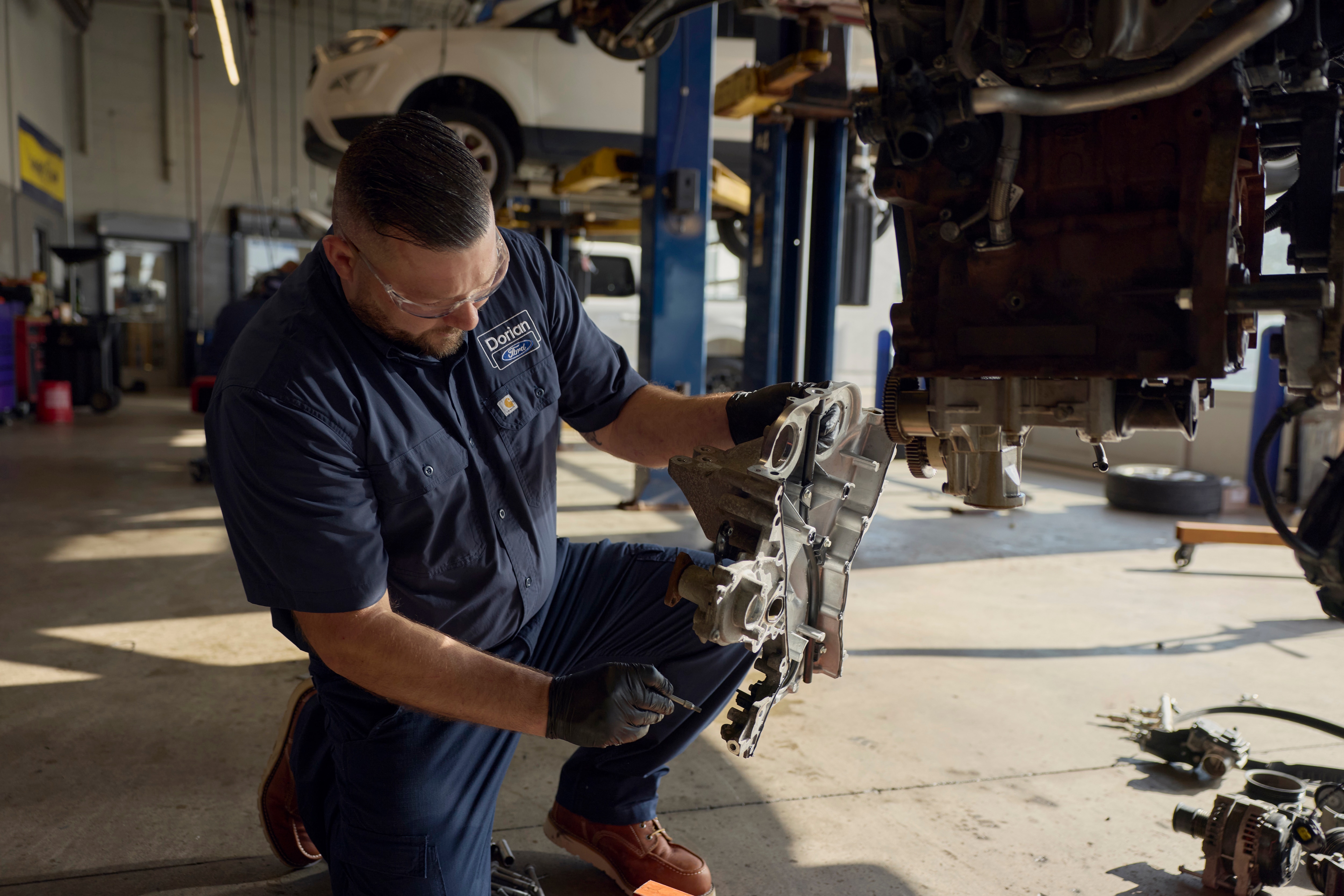 Ford and Carhartt launched a new program in late 2025 to equip essential dealership technicians with new, durable uniforms — workwear designed to meet the rigorous demands of the modern service bay.