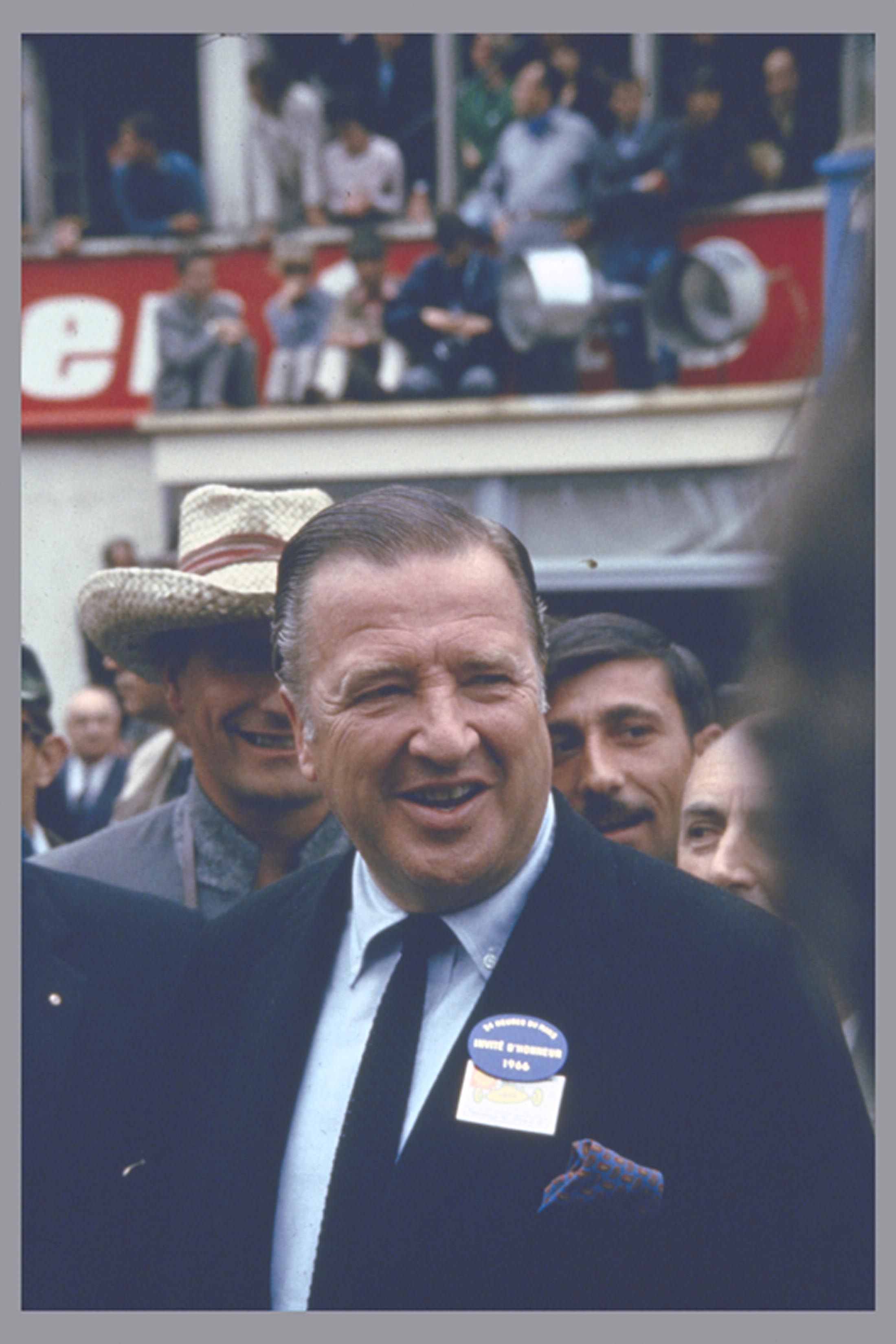 Henry Ford II at the 24 Hours of Le Mans in 1966.