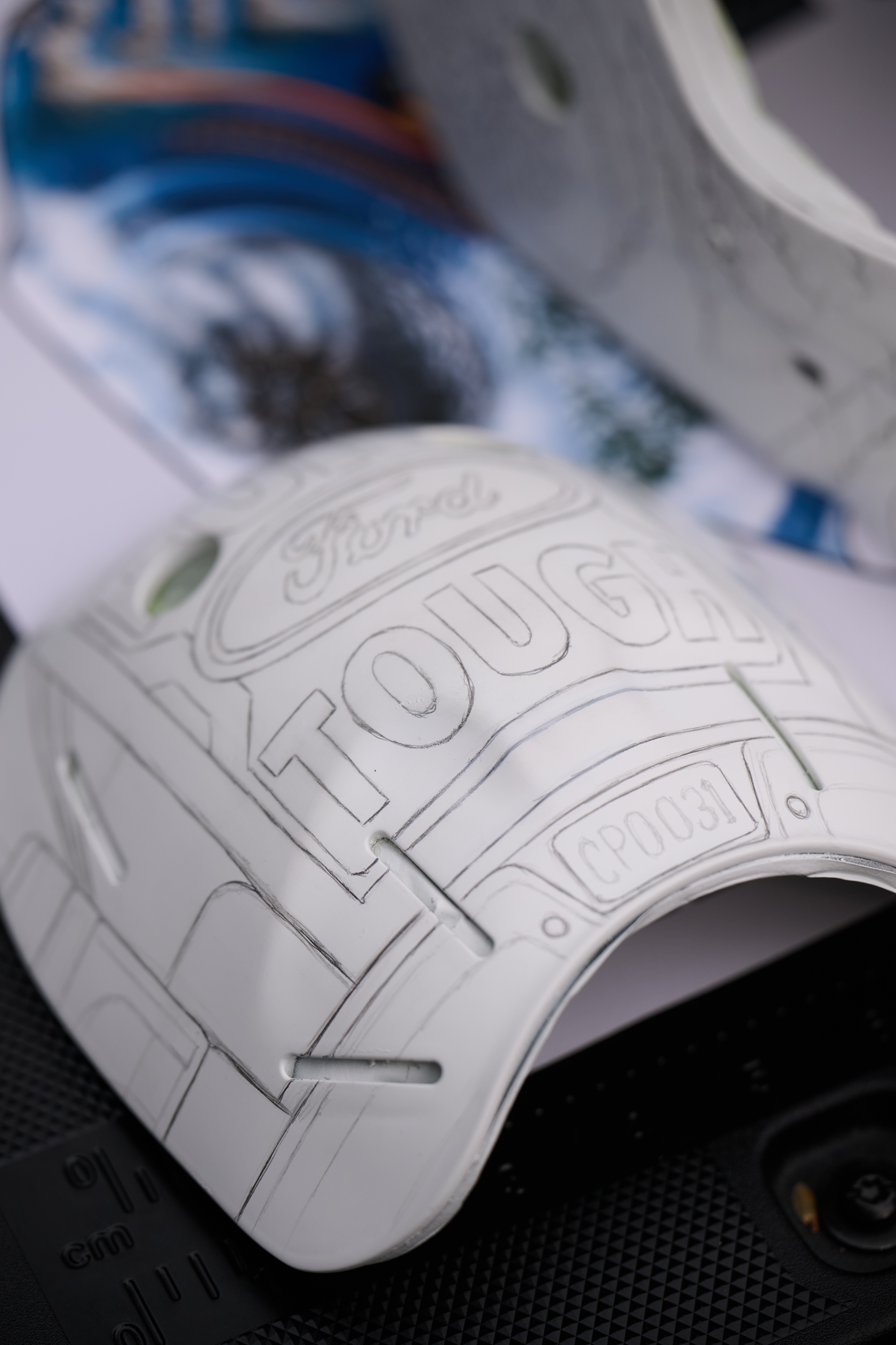Jordon Bourgeault, a world-renowned airbrush artist specializing in high-detail and complex designs, shares a dream project — designing a goalie mask for Ford and Carey Price.