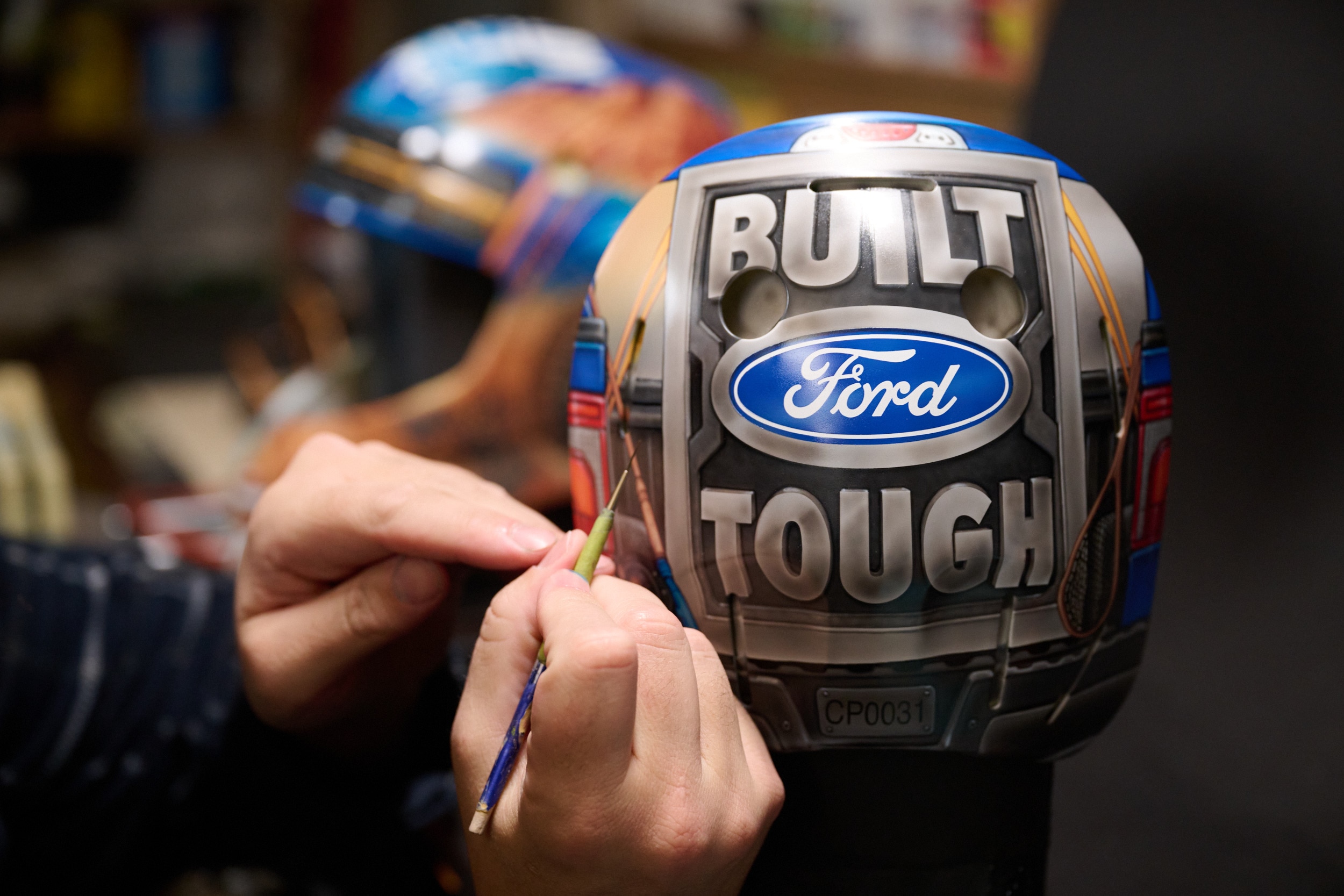 Jordon Bourgeault, a world-renowned airbrush artist specializing in high-detail and complex designs, shares a dream project — designing a goalie mask for Ford and Carey Price.