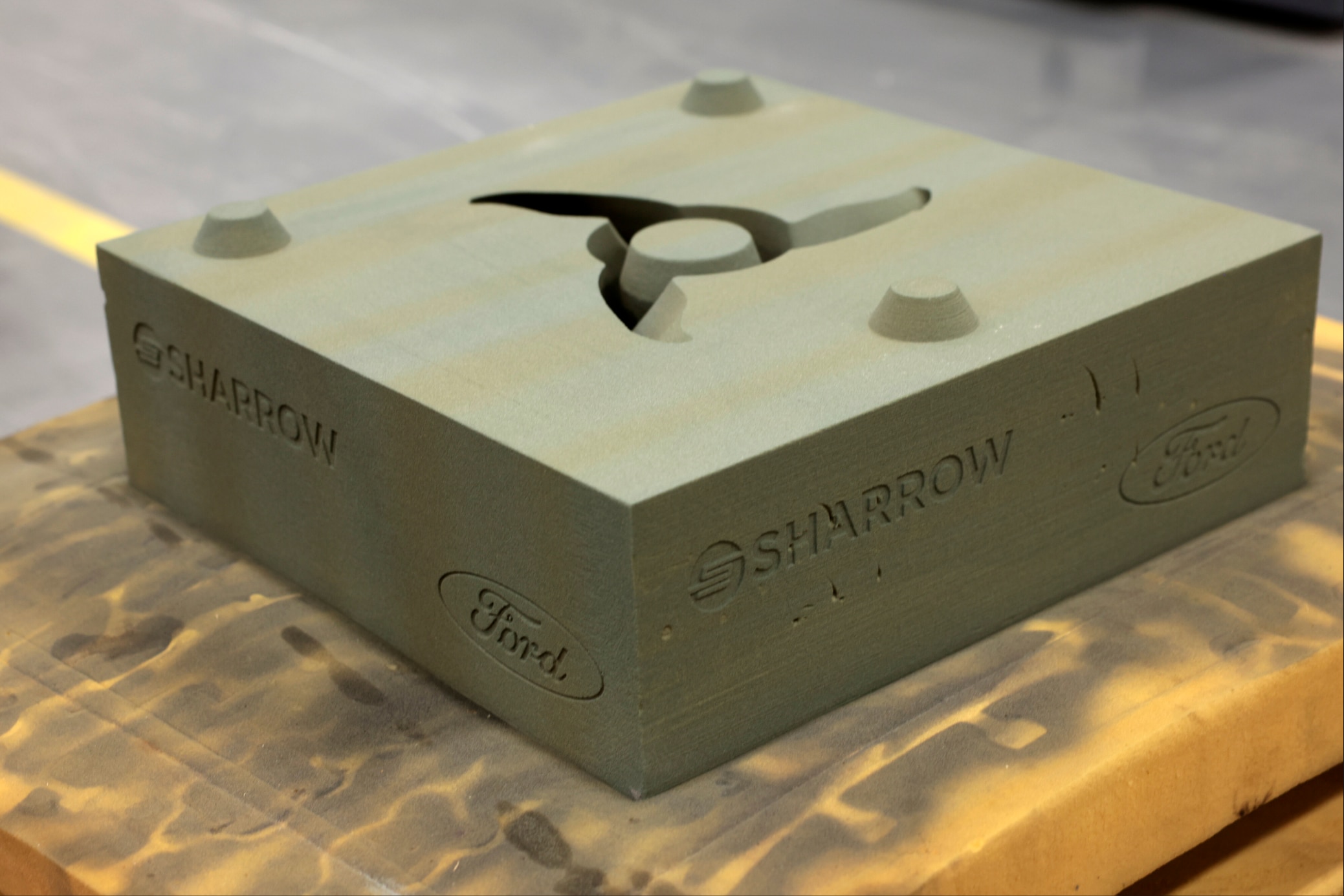 What we could accomplish in 130 days using traditional wax and ceramic casting now takes approximately two weeks with advanced 3D sand-casting techniques mastered by Ford Motor Company’s Advanced Industrial Technology & Platforms team.