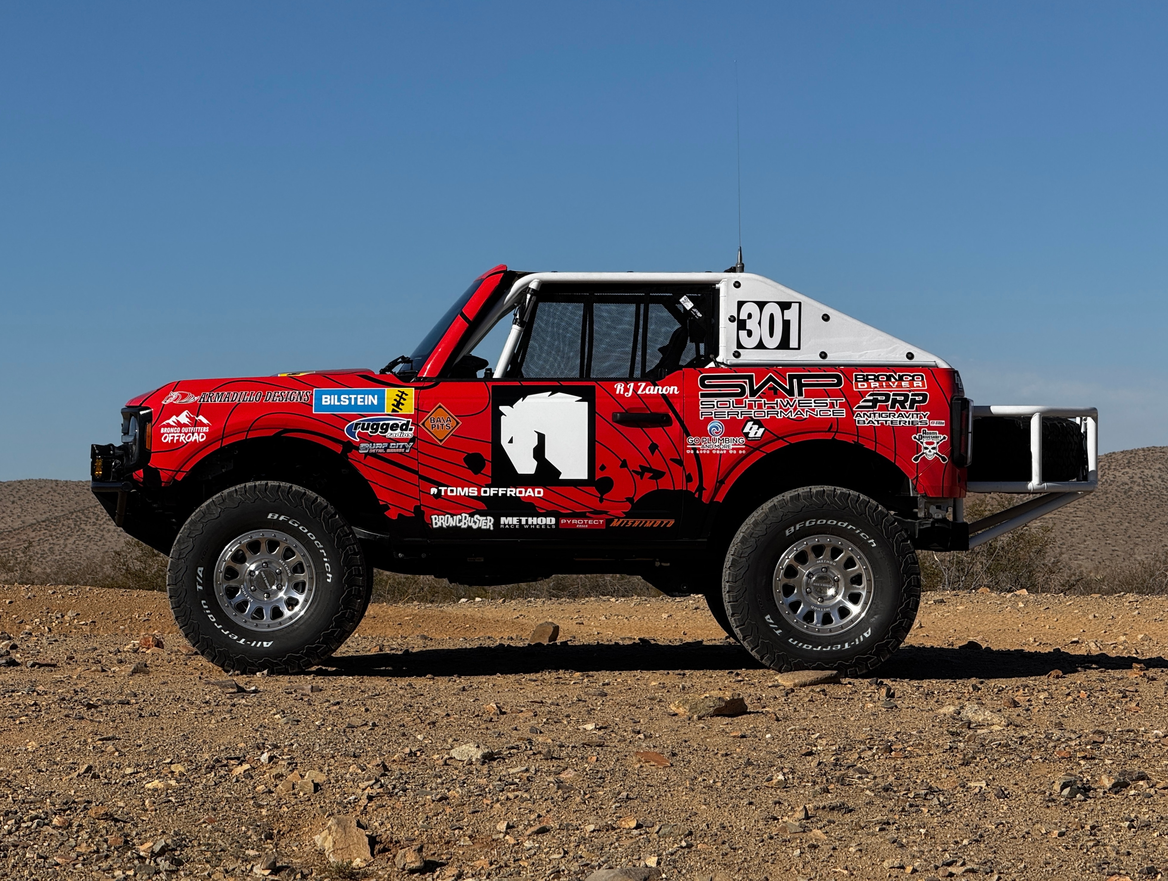 RJ Zanon turned a crash-damaged Bronco into a desert racer to fulfil his Baja 1000 dream.