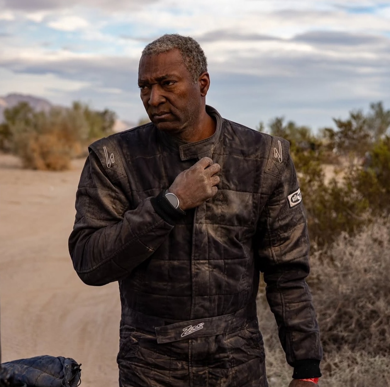 Austin Gillis, Baja 1000 navigator and military pilot, at the 2025 Baja 1000.
