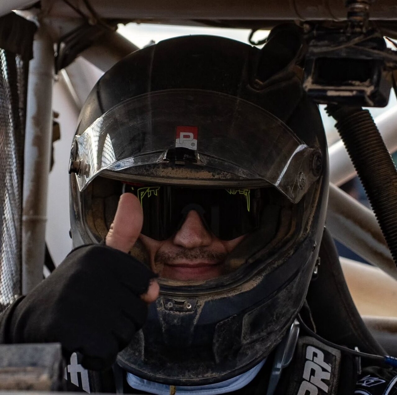 RJ Zanon, Baja 1000 driver and military pilot, at the 2025 Baja 1000.
