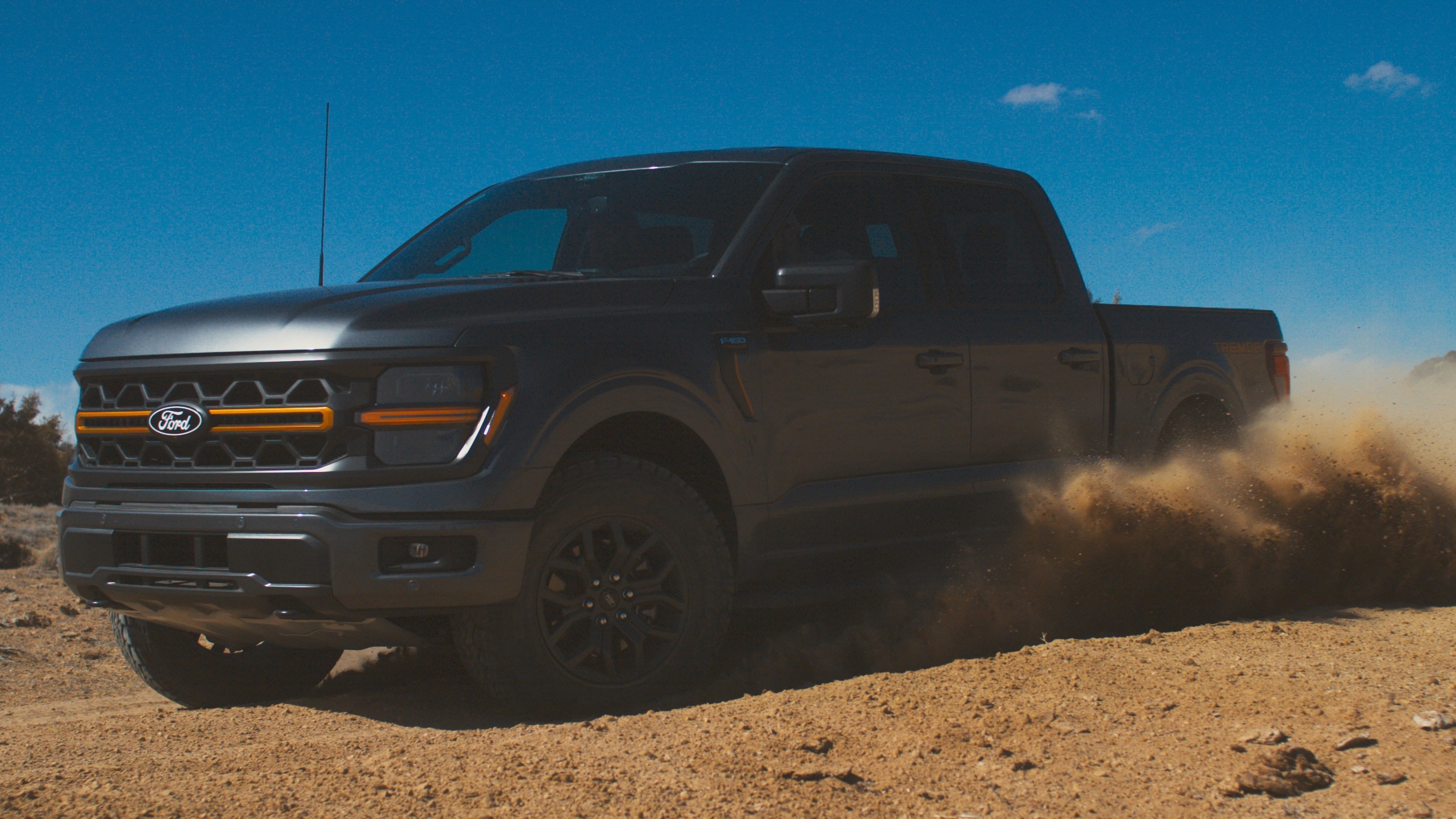 Momentum is key when driving through loose sand.