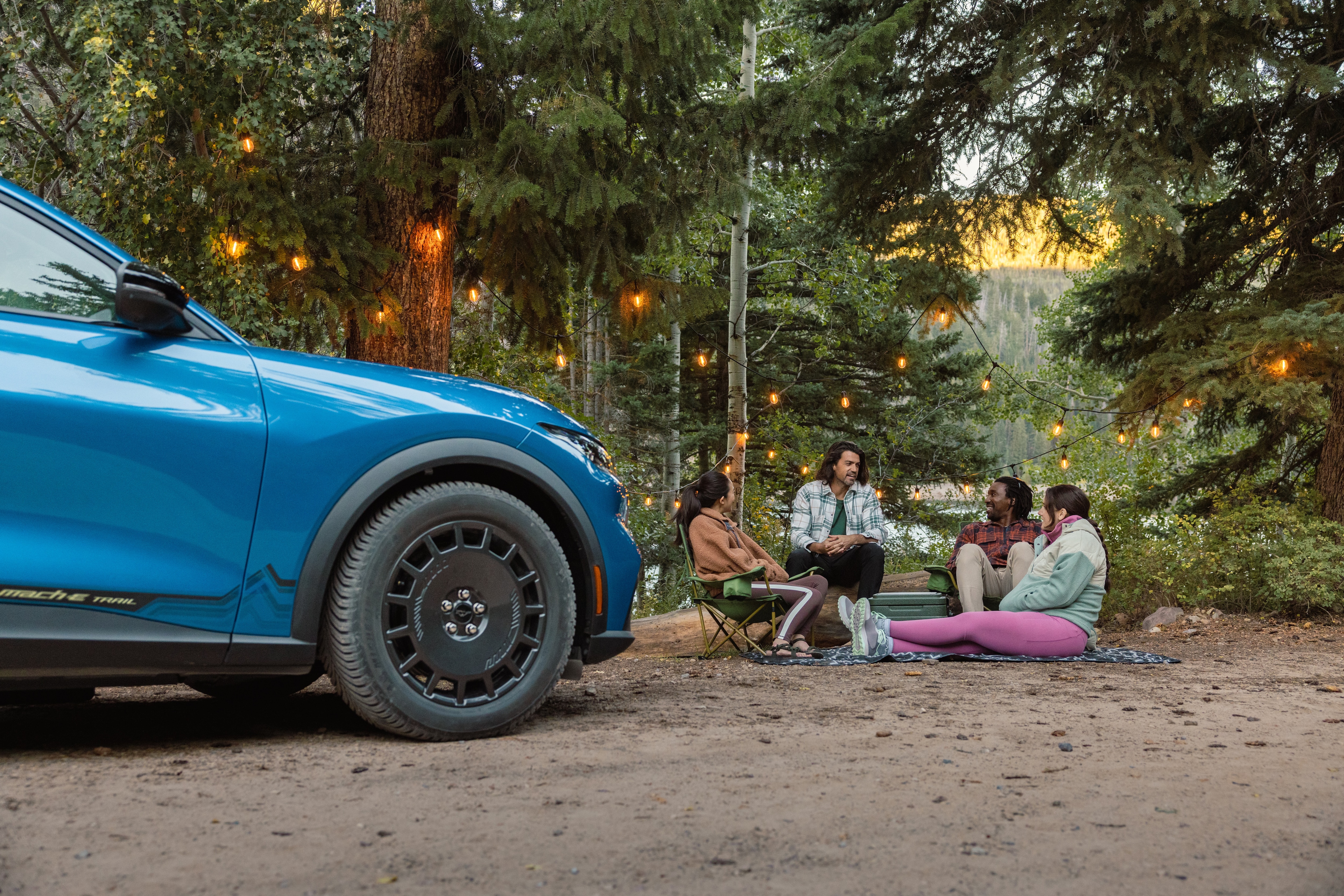 The new 2027 Mustang Mach-E Trail combines the everyday electric performance and usability customers expect and love with purpose-designed hardware for the road to the trailhead, campsite, or water.