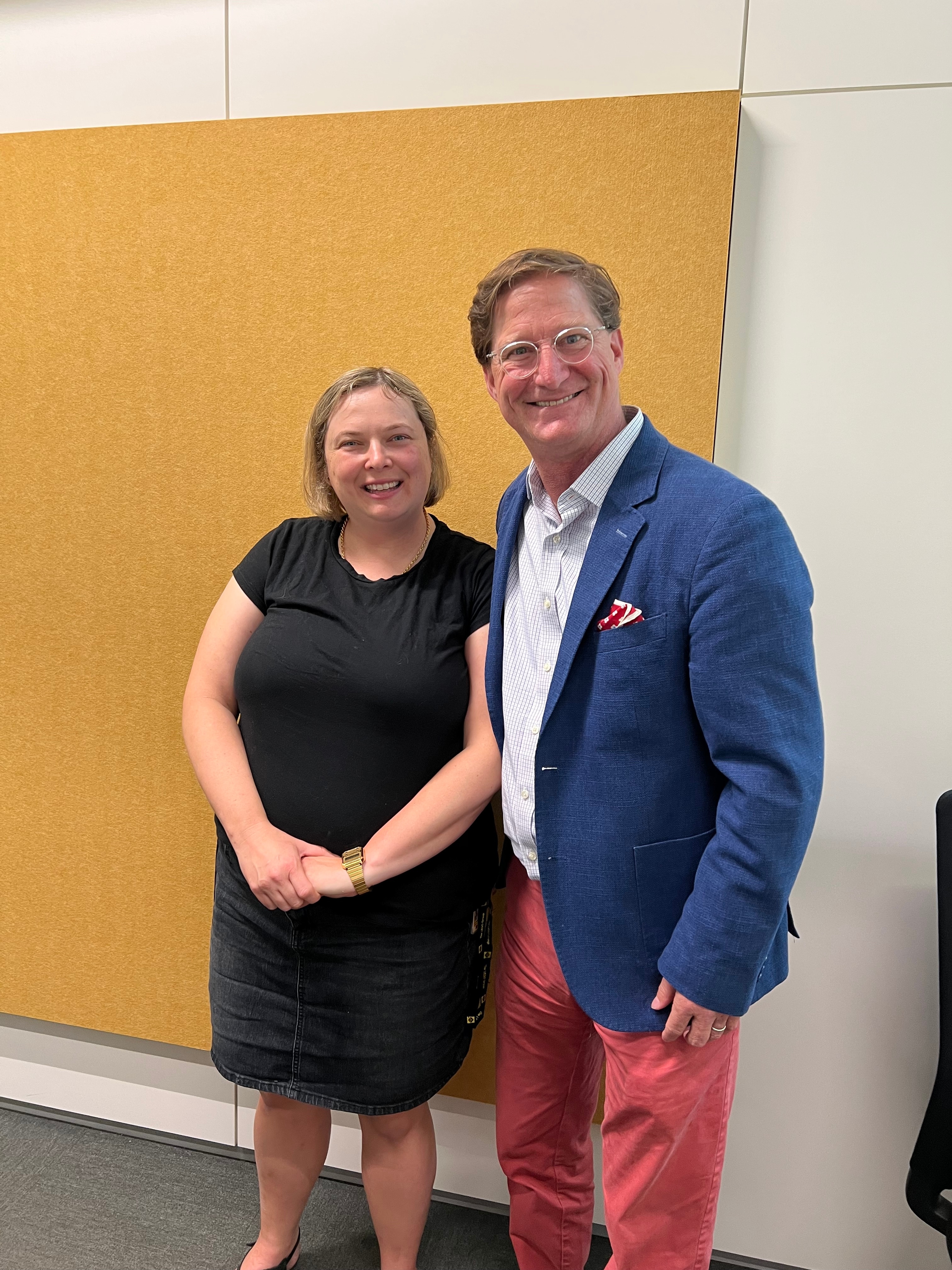 LEGO Senior Model Designer Ann Healy with Ford Archivist Ted Ryan.