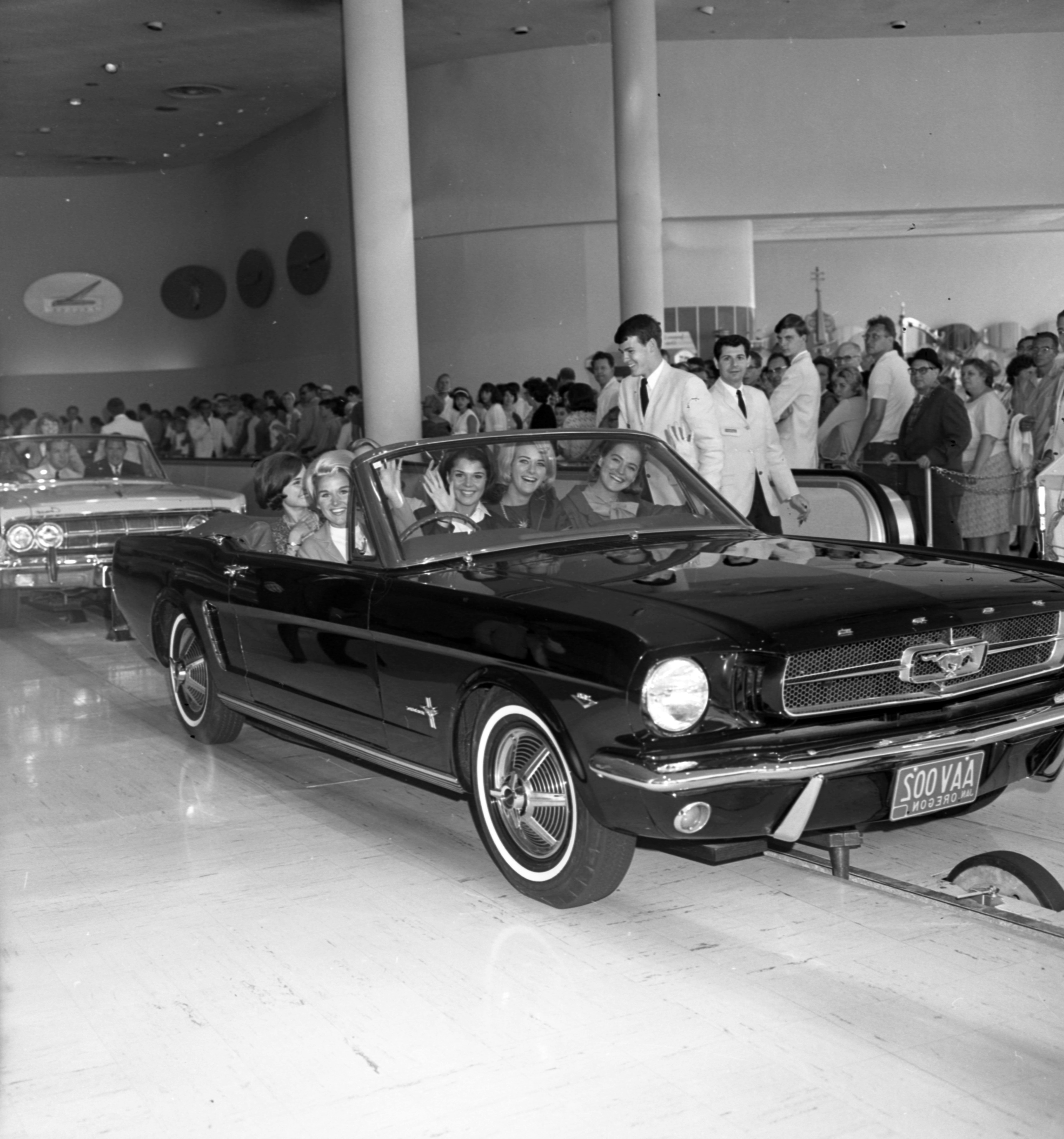 The morning of April 17th, 1964, visitors to Ford’s pavilion at the New York World’s Fair had a surprise. To announce the introduction of the Mustang, twelve ponies had been added to the cars that visitors would ride in to discover the experience created by The Walt Disney Company.