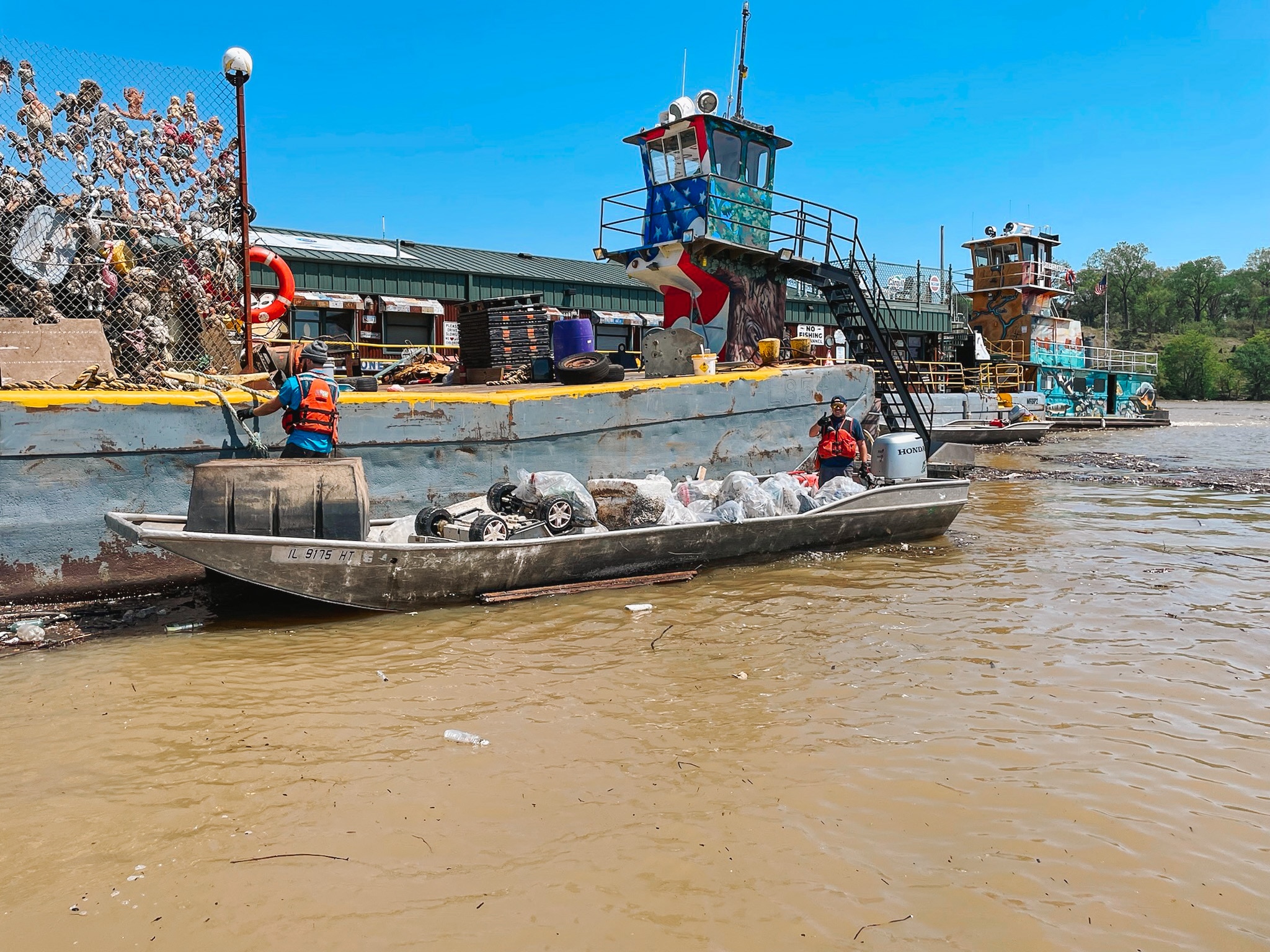 The Living Lands & Waters operation in action.