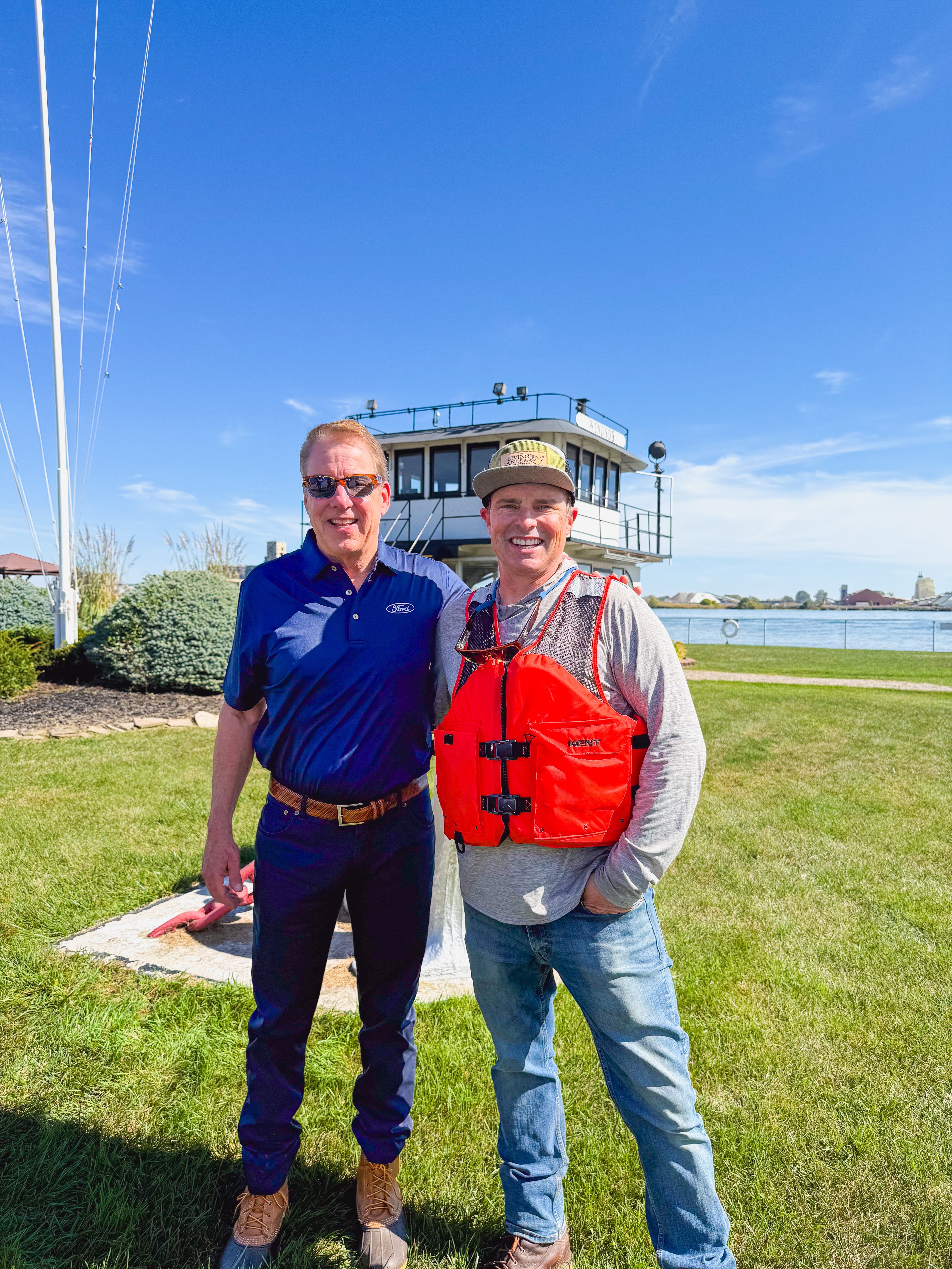 Bill Ford and Living Lands & Waters founder Chad Pregracke.