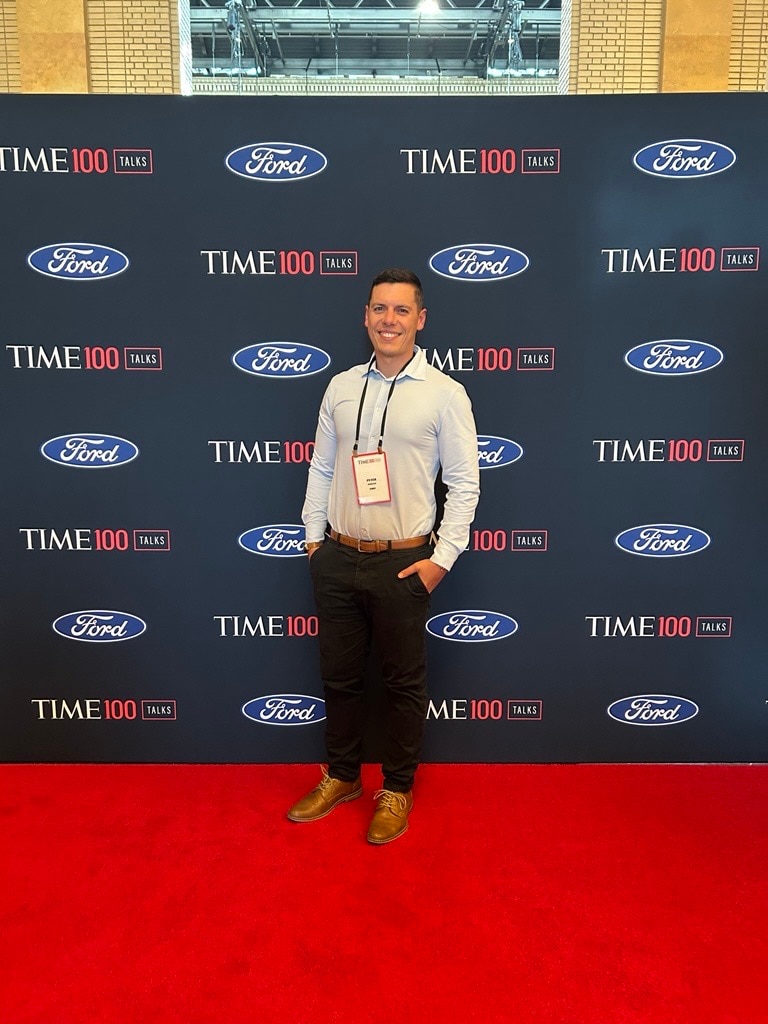 Peter Schultz at the TIME100 Talks event.