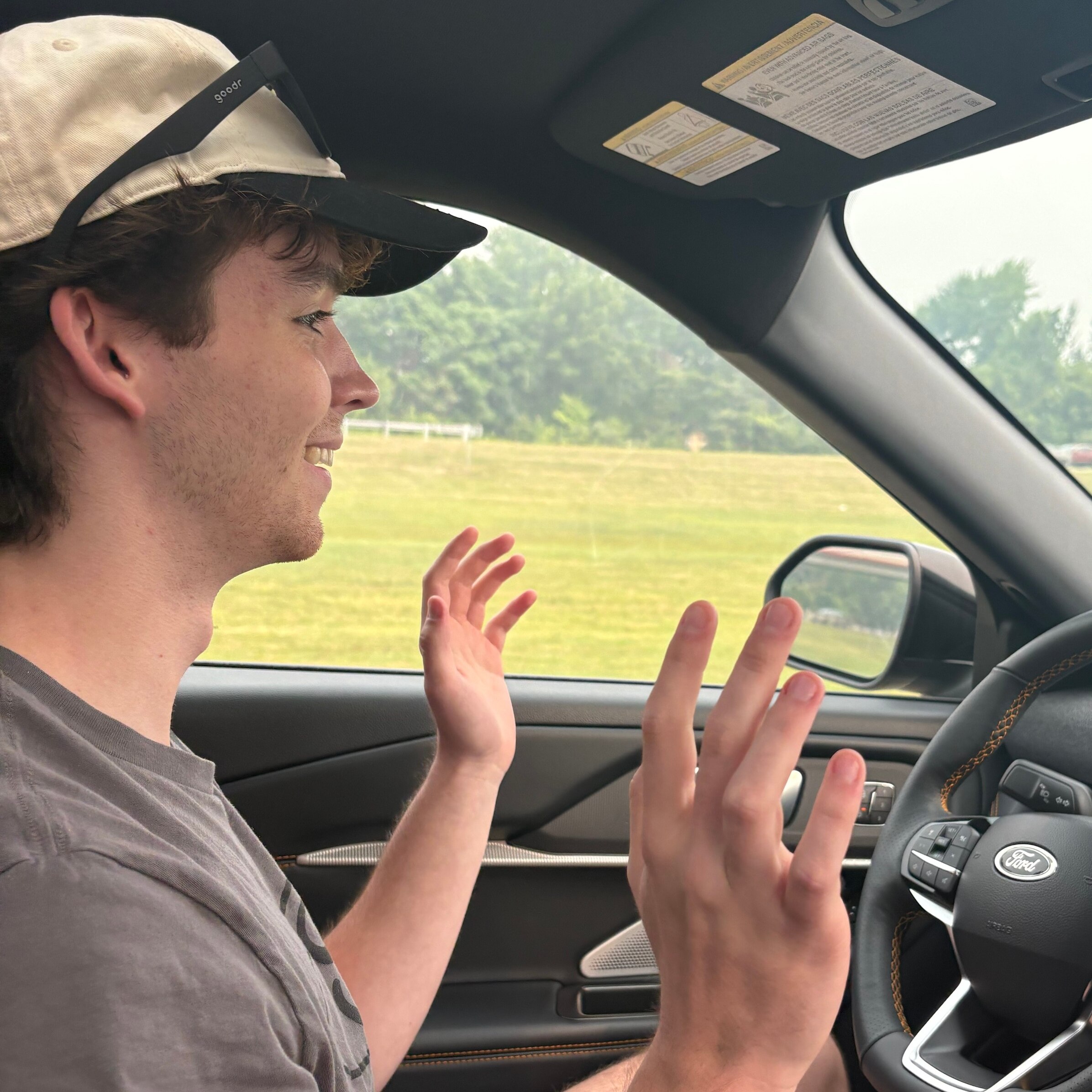 James Biglan experienced the Level 2 advanced driver assist system for the very first time on the trip up to the Michigan Proving Grounds.