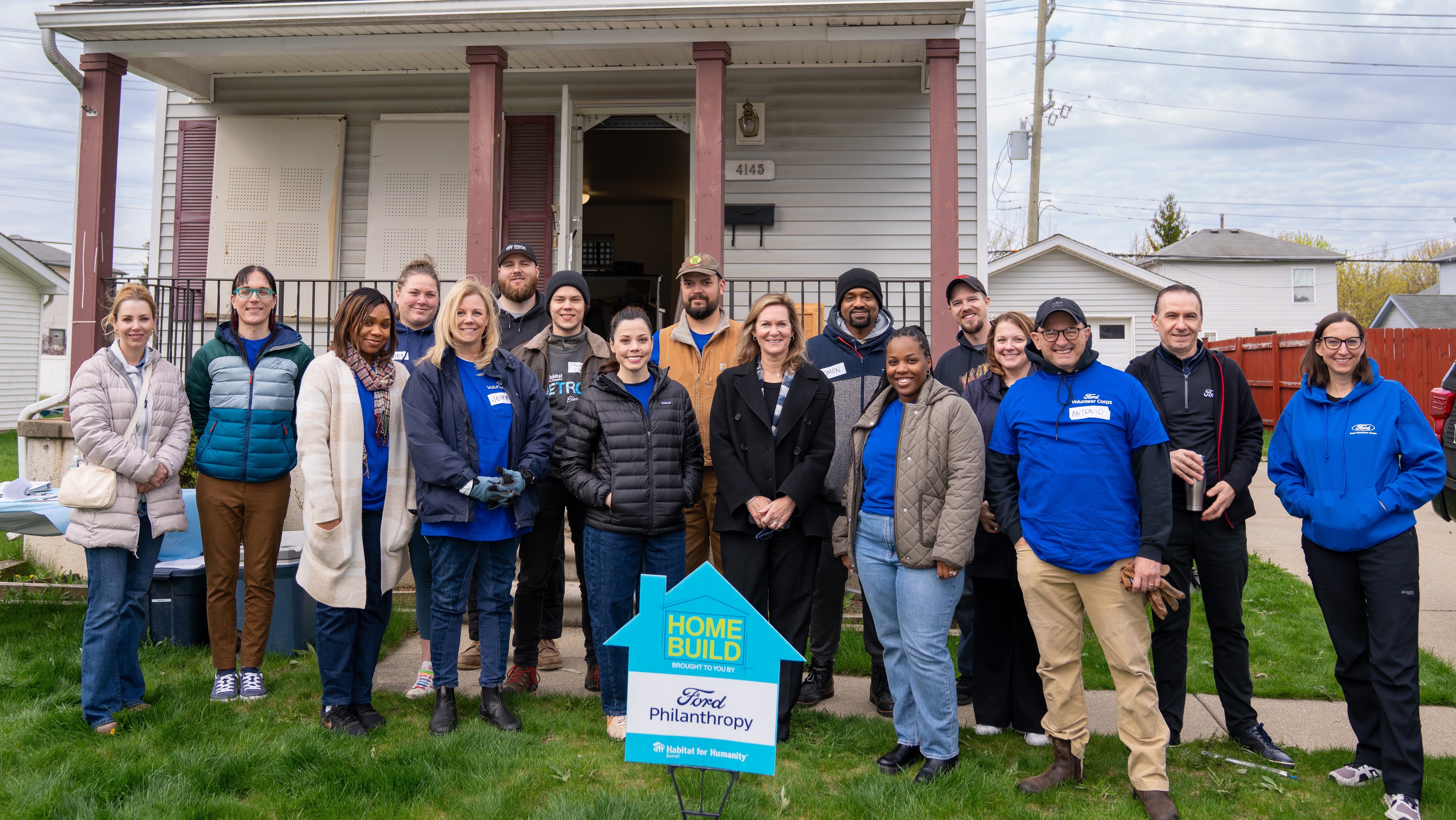Jakob Therkelsen joined Ford’s first-ever New Hire Volunteer Project to volunteer with Habitat for Humanity Detroit.