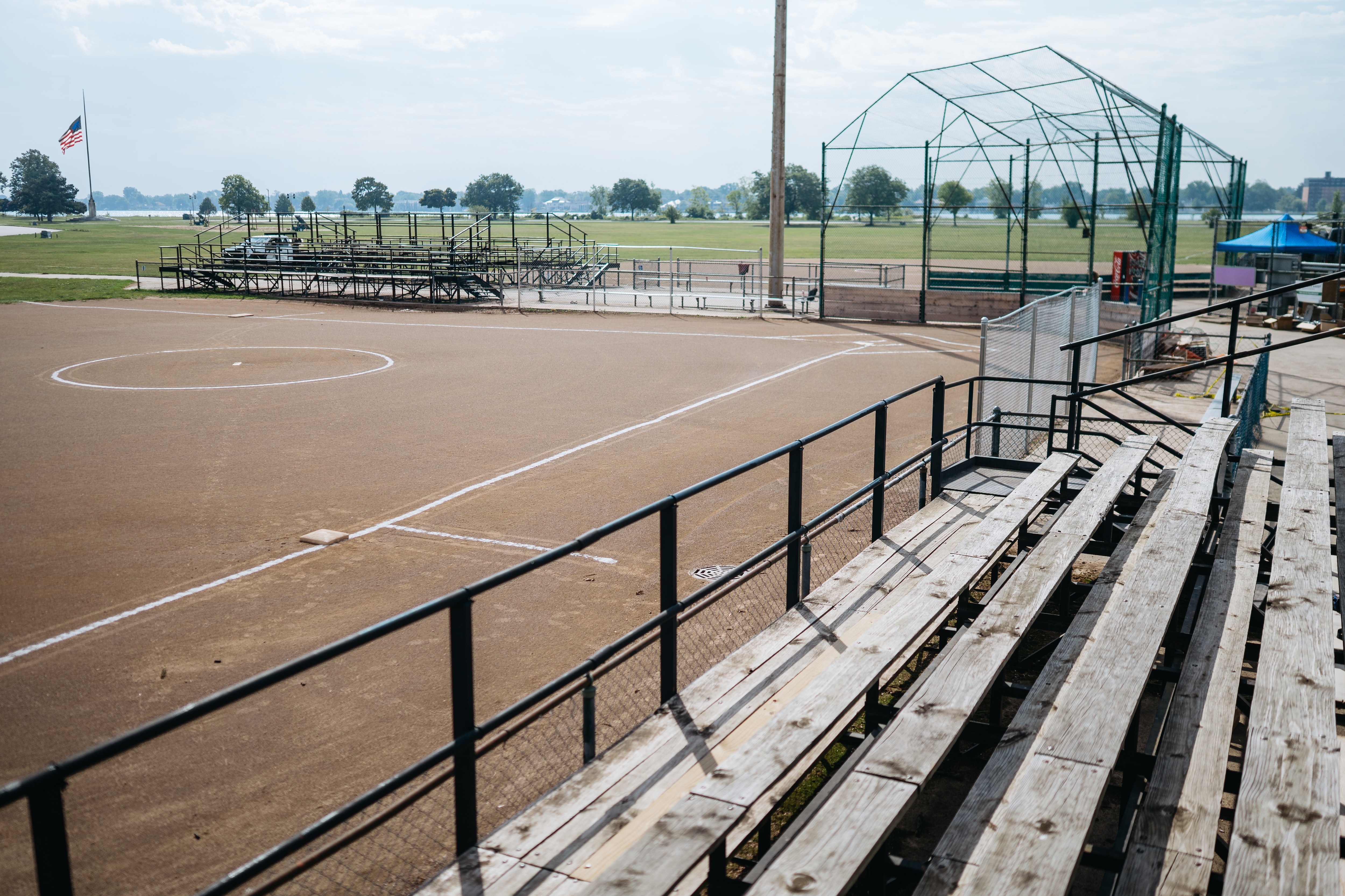 Detroit kids have been learning to swing a bat for more than a century on the Belle Isle baseball field.