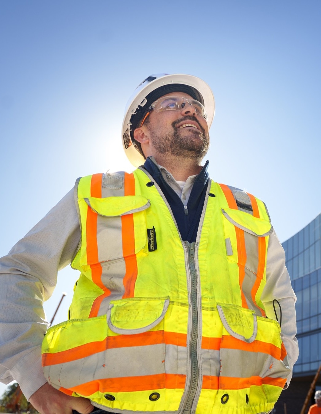 Michael Bonner, a project executive at Barton Malow, talks about the new design of the new Ford World Headquarters, Wednesday, Oct. 8, 2025, in Dearborn.