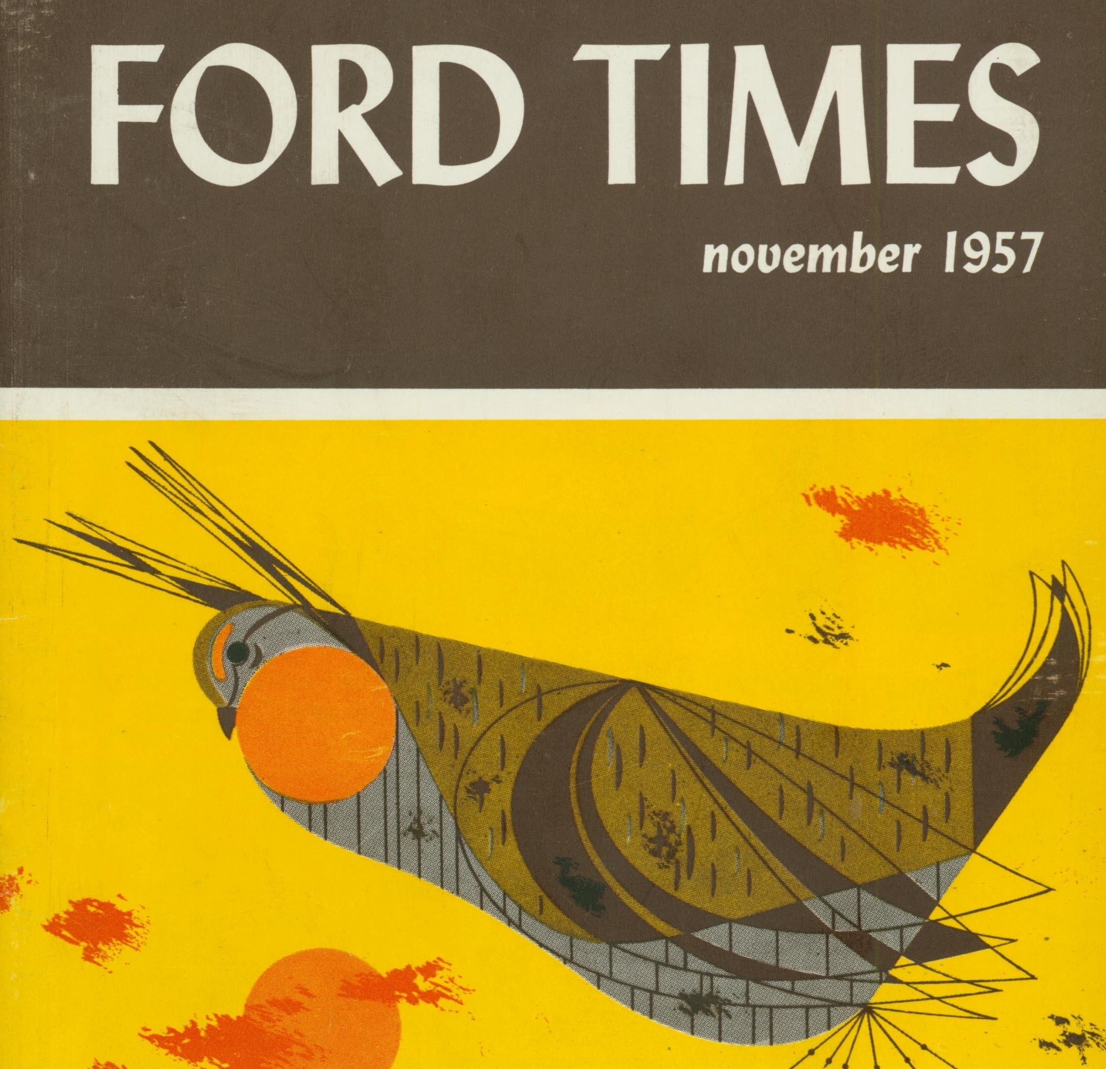 Ford Times cover illustration by Charley Harper.