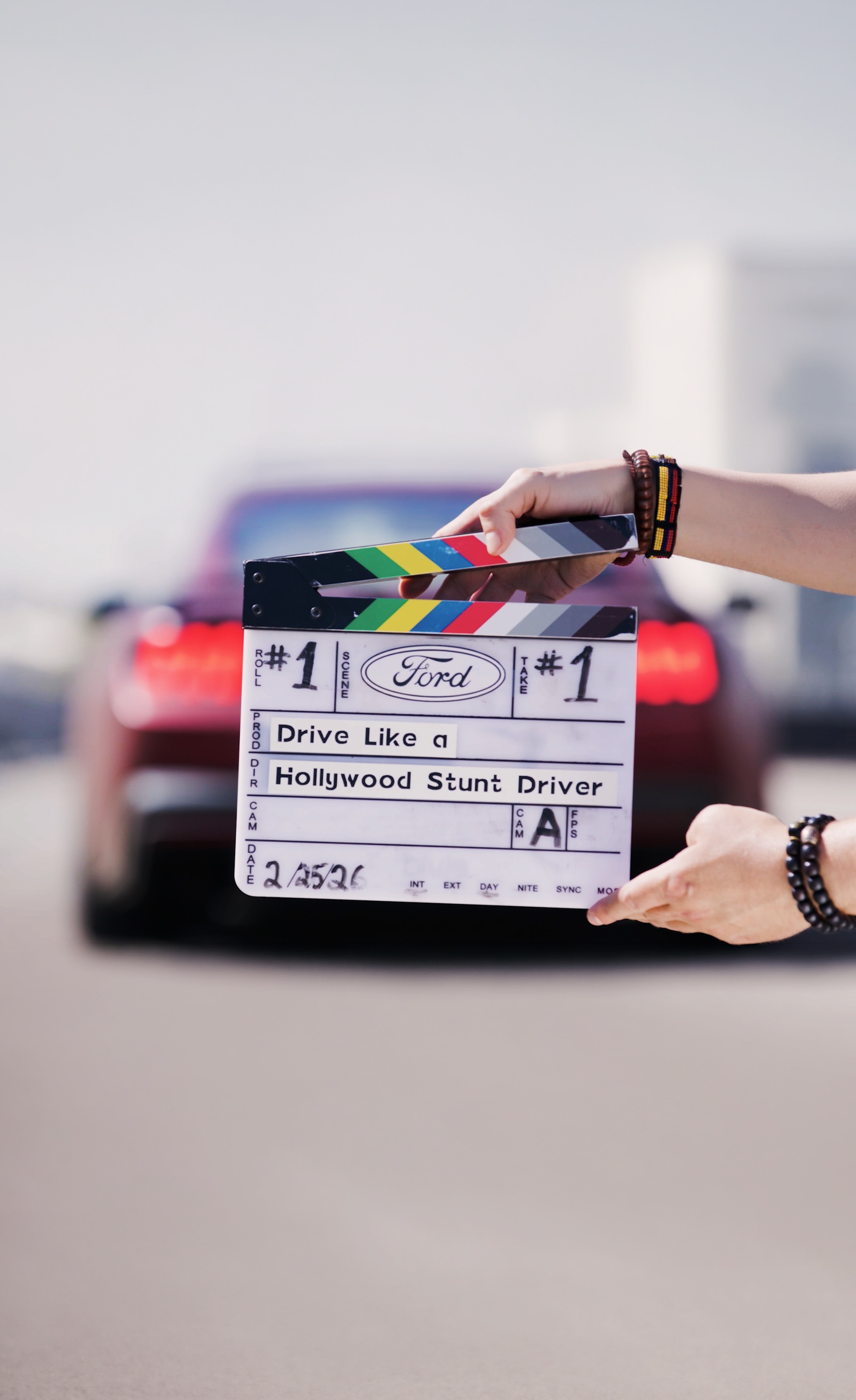Ford recently asked Dee Bryant to spend some time teaching a few eager drivers what it takes to be a Hollywood stunt driver using a brand-new Mustang Dark Horse.