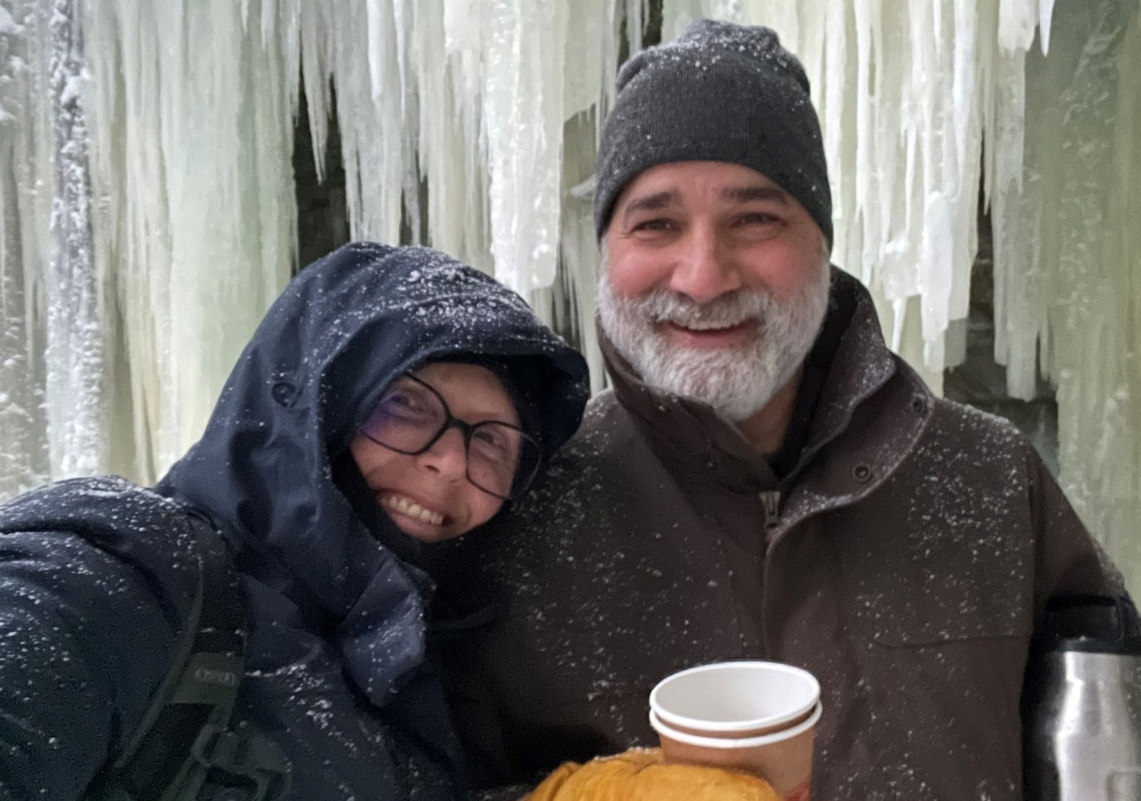 The Hoffmans took the opportunity to explore the nearby areas in the aftermath of the storm. 