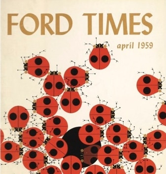 Ford Times cover illustration by Charley Harper.
