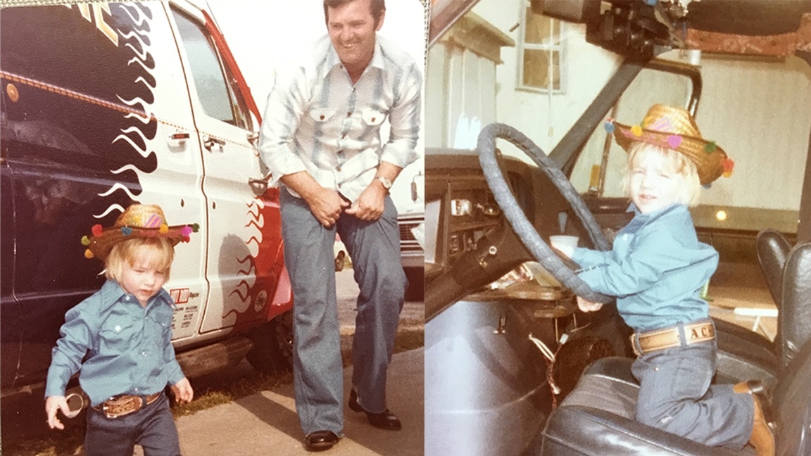 Jack Lawrence, bass player in The Raconteurs, took a road trip in his grandfather’s Denimachine around 1979.