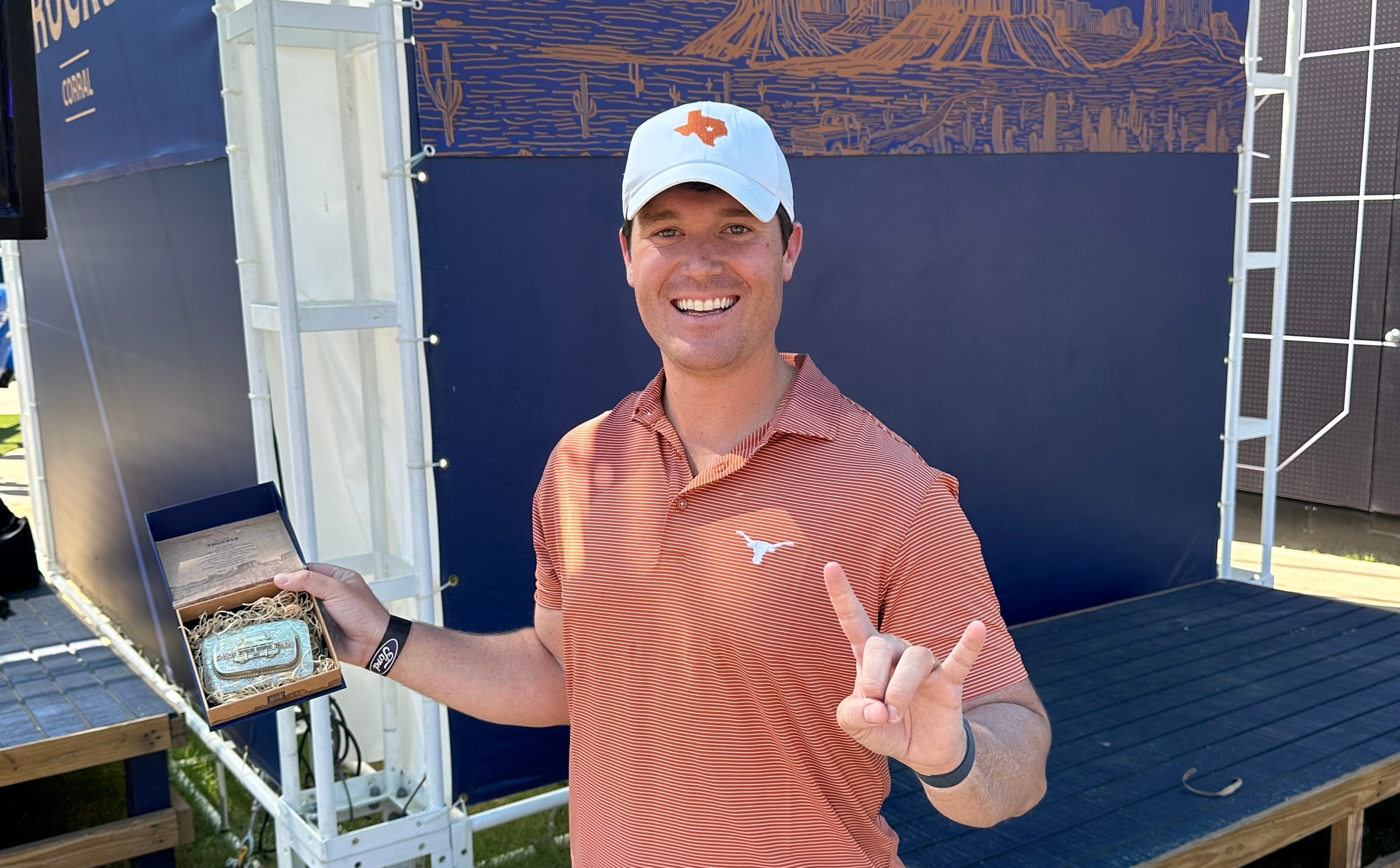 Ryan Carr won the first Truckle in a raffle at the Ford Experience at the State Fair of Texas on October 10.